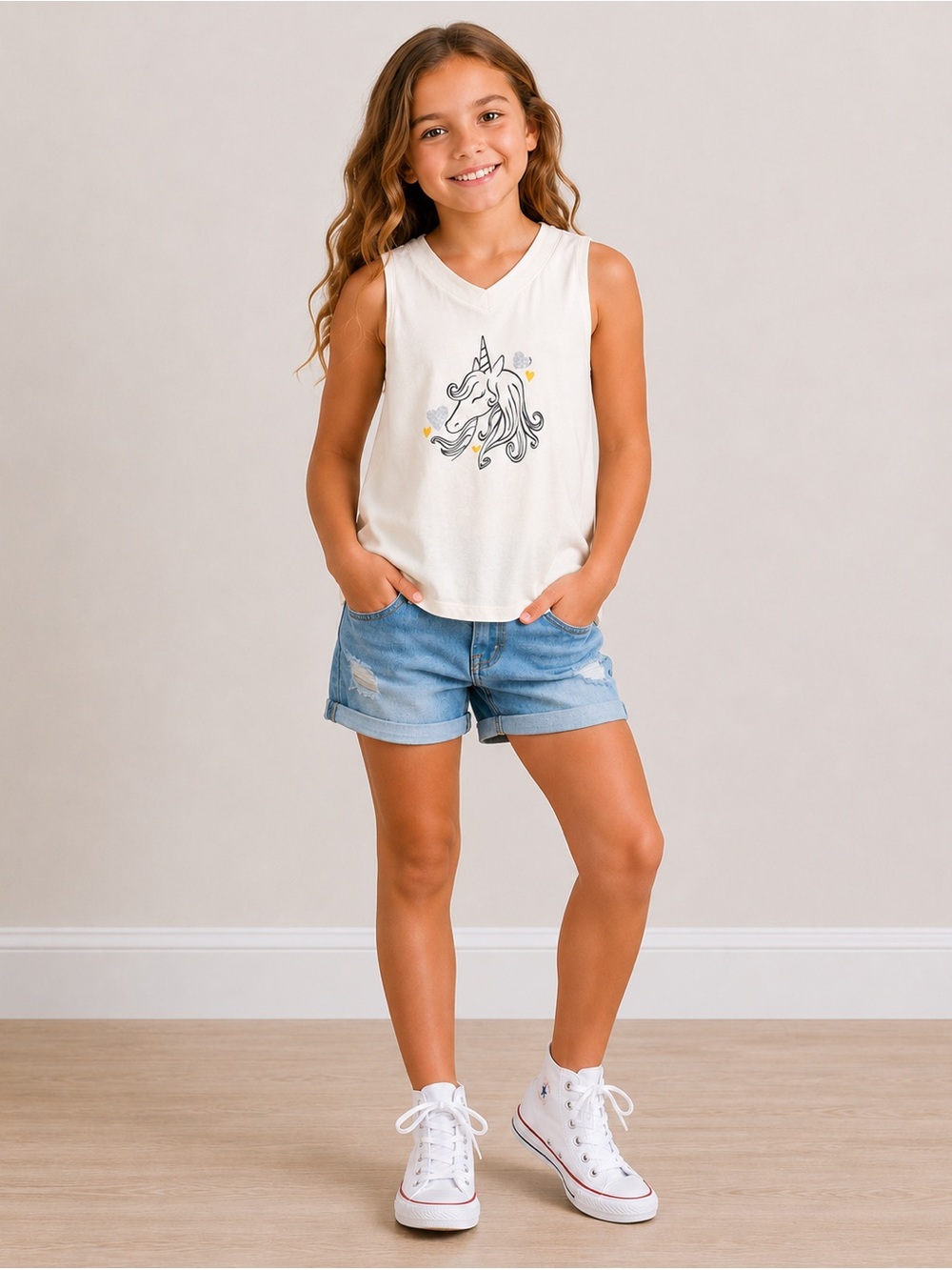 Wonder Nation Unicorn Tank Top
